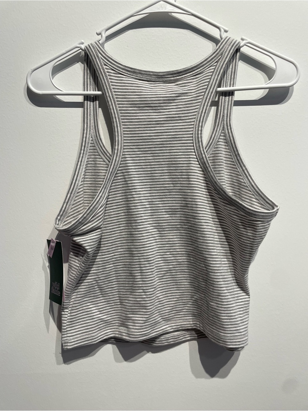 Wild Fable Women's Jersey Pajama Tank Top Gray Stripe Size Small NO BOTTOMS - Picture 4 of 5